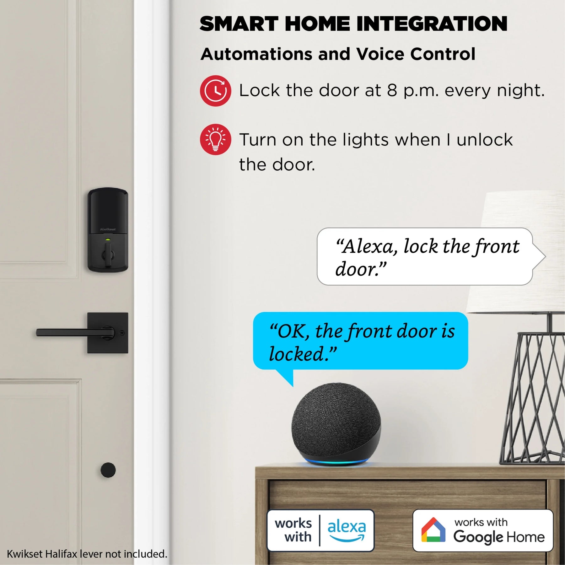 Kwikset Halo Touchscreen Wi - Fi Smart Deadbolt Hardware Lock with Smartkey Satin Nickel
